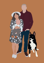 Load image into Gallery viewer, Family Illustration